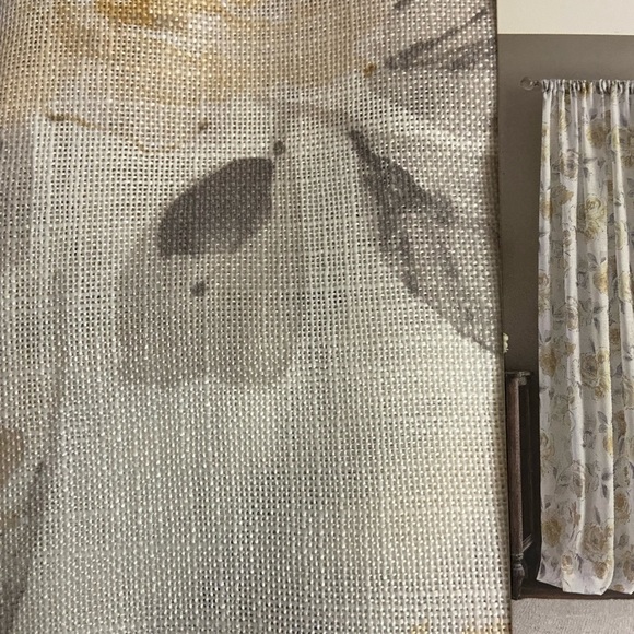 Nwt Peri Home Rose pink garden floral print butter single panel - Picture 4 of 5